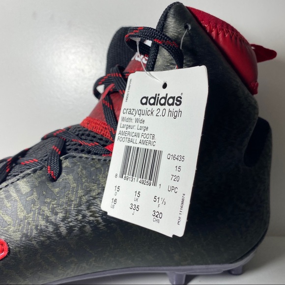 Adidas Crazyquick 2.0 High Top Wide Football Cleat - Picture 3 of 6
